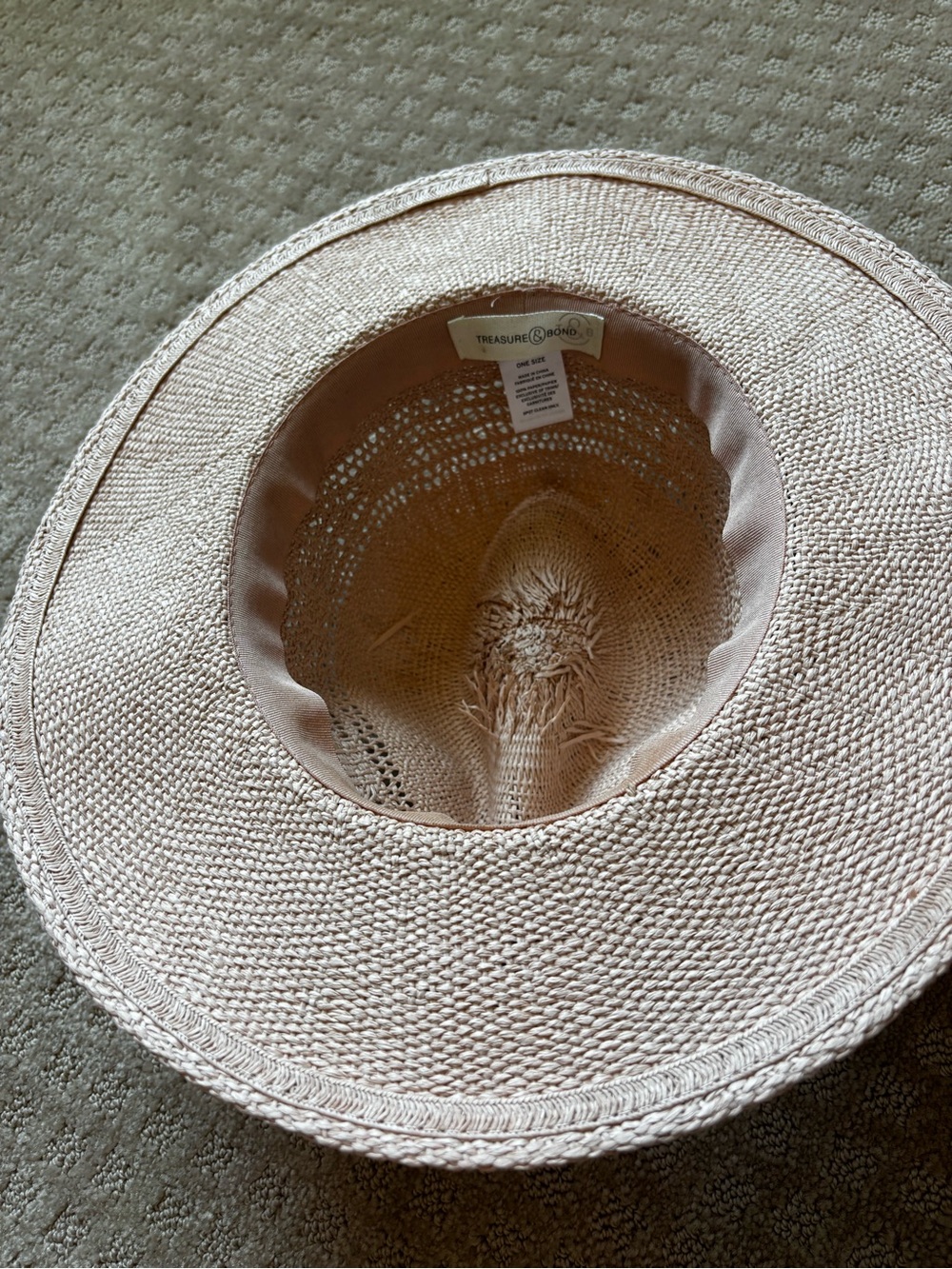 Treasure & Bond Pink Raffia Hat - Picture 12 of 13